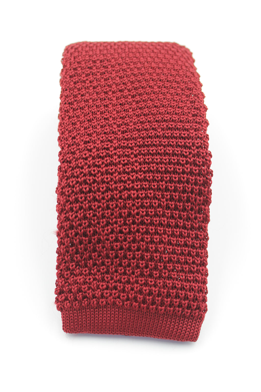 Bordo Örgü Kravat 4113